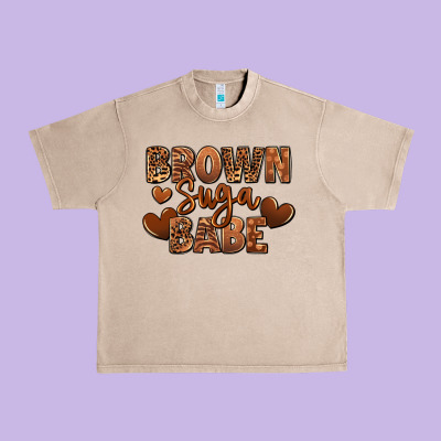 Brown Sugar Babe Urban Heavy Tee Designed By Ranaportraitstore