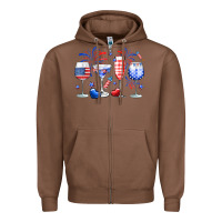 Chestnut 4th of July wine glasses Zipper Hoodie - Neo Western