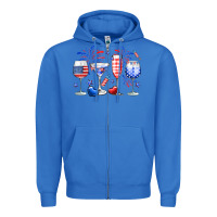 True Royal 4th of July wine glasses Zipper Hoodie - Neo Western
