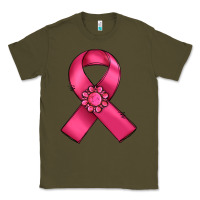 Army Green breast cancer awareness ribbon Classic Tee - RanaPortraitStore