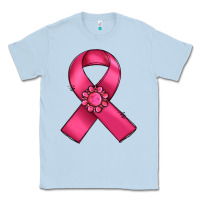 Dusty Blue breast cancer awareness ribbon Classic Tee - RanaPortraitStore