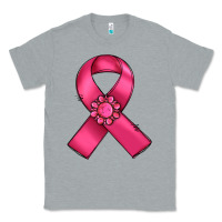 Heather Grey breast cancer awareness ribbon Classic Tee - RanaPortraitStore
