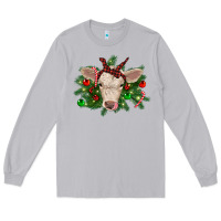 Moon Dust Christmas charolais calf Long Sleeve Tee - RanaPortraitStore