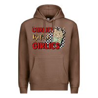 Chestnut curlies before girlies Premium Hoodie - MaliasSmallBusiness