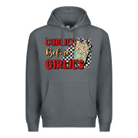 Rock curlies before girlies Premium Hoodie - MaliasSmallBusiness