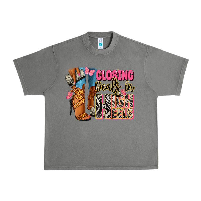 Closing Deals In High Heels Black Fashion Girl Urban Heavy Tee by RanaPortraitStore | Teevron