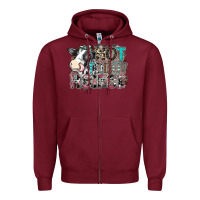 Burgundy not today heifer Zipper Hoodie - SublimationCraftShop