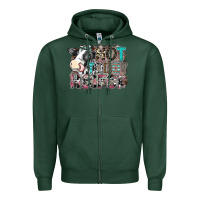Sports Green not today heifer Zipper Hoodie - SublimationCraftShop