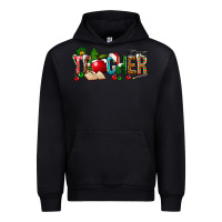 Black christmas teacher Urban Hoodie - NancyCooperArtShop
