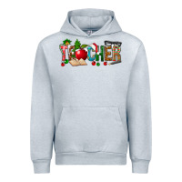 Heather Grey christmas teacher Urban Hoodie - NancyCooperArtShop