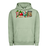 Pigment Oil Green christmas teacher Urban Hoodie - NancyCooperArtShop