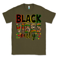 Army Green black vibes only Classic Tee - Zillion Design Studio