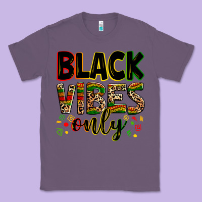 Black Vibes Only Classic Tee Designed By Zillion Design Studio
