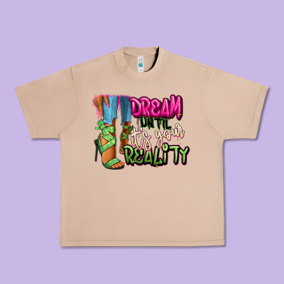 Dream Until It's Your Reality Heels Black Fashion Urban Heavy Tee Designed By Ranaportraitstore