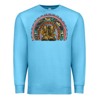 Ocean Blue soldier boots camouflage leopard gemstone rainbow Premium Sweatshirt - Artiststas
