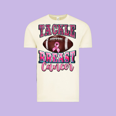 Tackle Breast Cancer Vintage Tee Designed By Barkaloodesign