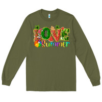 Army Green love summer with watermelon tbw Long Sleeve Tee - texasbilliewilder