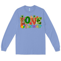 Colony Blue love summer with watermelon tbw Long Sleeve Tee - texasbilliewilder