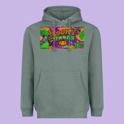 Spooky License Plate Heavyweight Hoodie Designed By Bundleandbundleshop