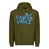Army Green cruise vibes Premium Hoodie - MaliasSmallBusiness