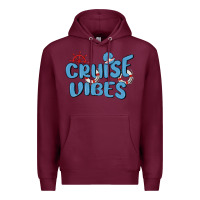 Burgundy cruise vibes Premium Hoodie - MaliasSmallBusiness