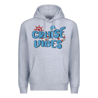 Heather Grey cruise vibes Premium Hoodie - MaliasSmallBusiness