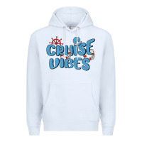 White cruise vibes Premium Hoodie - MaliasSmallBusiness