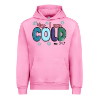 Fuchsia Pink yes i am cold Urban Hoodie - MaliasSmallBusiness