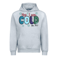 Heather Grey yes i am cold Urban Hoodie - MaliasSmallBusiness