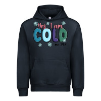 Navy yes i am cold Urban Hoodie - MaliasSmallBusiness
