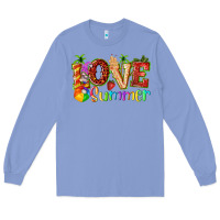 Colony Blue love summer with strawberry Long Sleeve Tee - texasbilliewilder