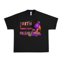 Black Faith it does not make things easy Urban Heavy Tee - RanaPortraitStore