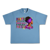 Pebble Blue Faith it does not make things easy Urban Heavy Tee - RanaPortraitStore