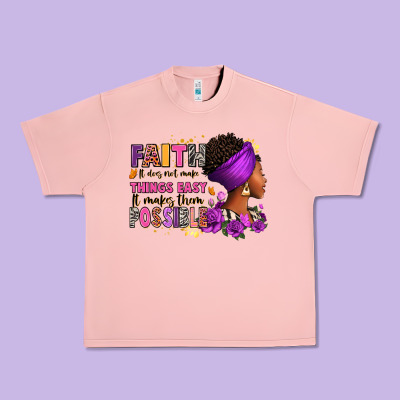 Faith It Does Not Make Things Easy Urban Heavy Tee Designed By Ranaportraitstore