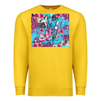 Lemon dentist element with flowers Premium Sweatshirt - AdoDesignShop