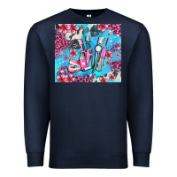 Navy dentist element with flowers Premium Sweatshirt - AdoDesignShop
