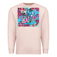 Pale Pink dentist element with flowers Premium Sweatshirt - AdoDesignShop