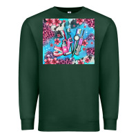 Sports Green dentist element with flowers Premium Sweatshirt - AdoDesignShop
