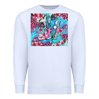 White dentist element with flowers Premium Sweatshirt - AdoDesignShop
