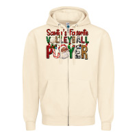Sandshell afro santa's favorite volleyball player for christ Zipper Hoodie - FaDigitalArtStudio