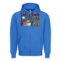 True Royal afro santa's favorite volleyball player for christ Zipper Hoodie - FaDigitalArtStudio