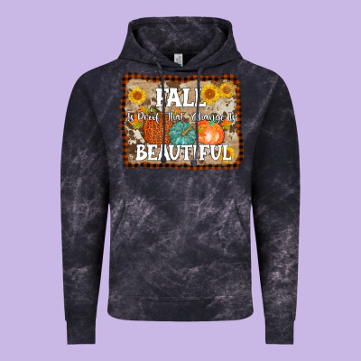Fall Is Proof That Change Is Beautiful Vintage Hoodie Designed By Adodesignshop