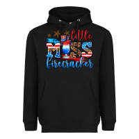 Black little miss firecracker Heavyweight Hoodie - AdoDesignShop