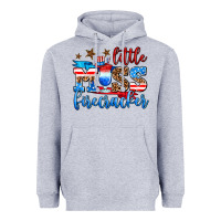 Heather Grey little miss firecracker Heavyweight Hoodie - AdoDesignShop