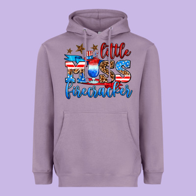 Little Miss Firecracker Heavyweight Hoodie Designed By Adodesignshop