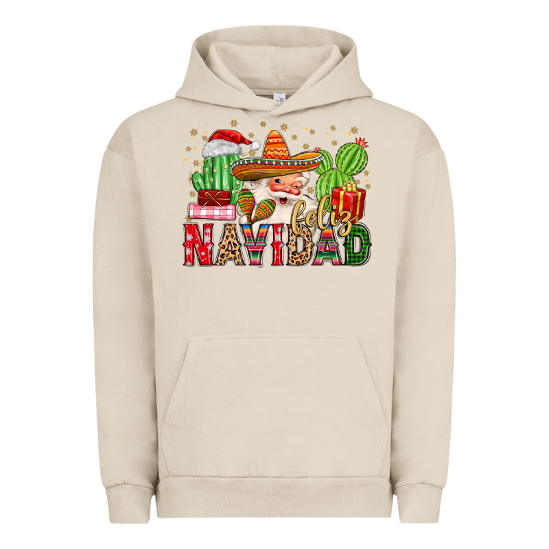 Feliz Navidad Santa Urban Hoodie by MaliasSmallBusiness | Teevron