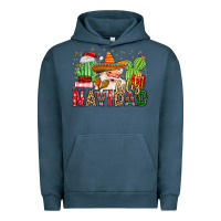Pigment Midnight Navy feliz navidad santa Urban Hoodie - MaliasSmallBusiness