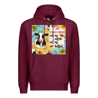 Burgundy not today heifer Premium Hoodie - MaliasSmallBusiness