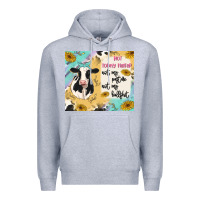 Heather Grey not today heifer Premium Hoodie - MaliasSmallBusiness