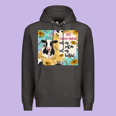 Not Today Heifer Premium Hoodie Designed By Maliassmallbusiness